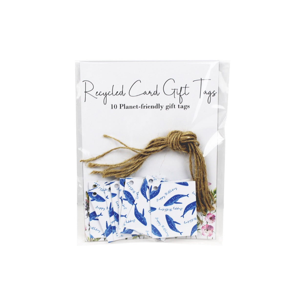 Easy Eco 10 Pack Birthday Whales Recycled Paper Eco-Friendly Gift Tags ...