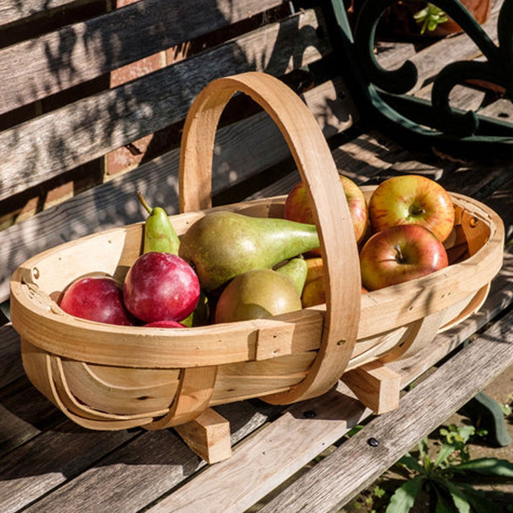 plastic free wooden gardening trug