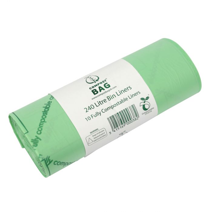 240L Compost Bag Large Wheelie Bin Compostable Bin Bag Liners – All-Green