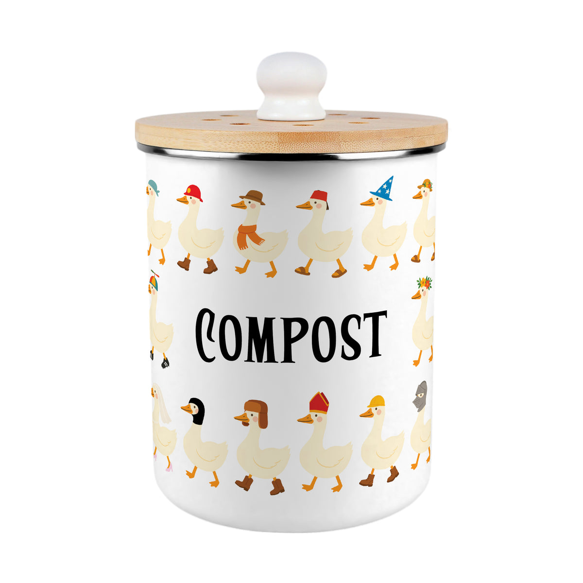 Purely Home Toller Kitchen Compost Caddy 2L - Silly Goose – All-Green