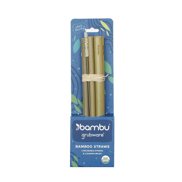 Reusable straws, sold with a brush for cleaning inside