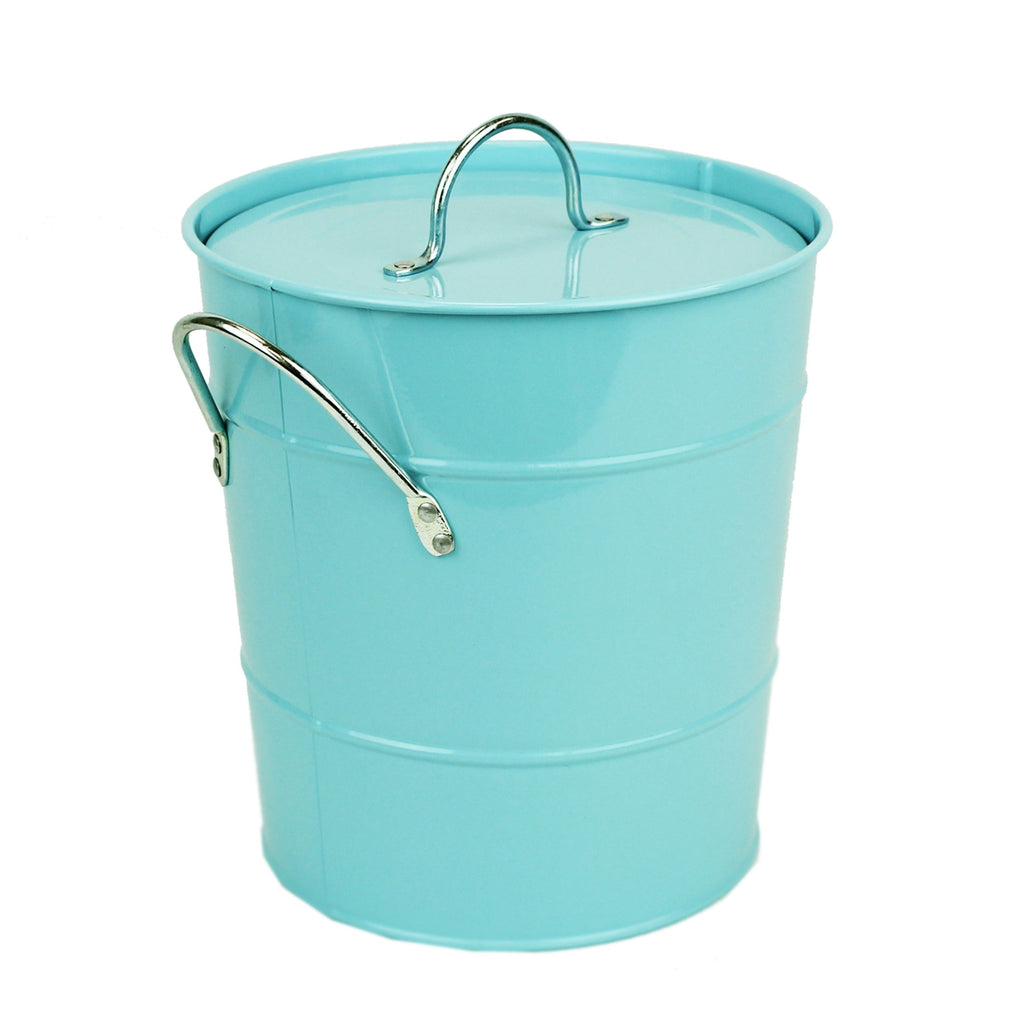 blue compost handle made from metal