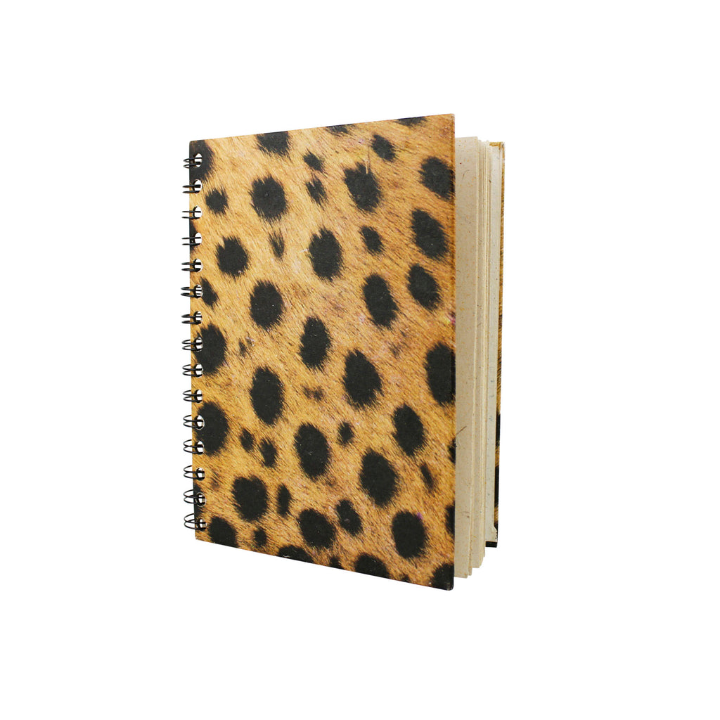 Recycled spiral notebook made from elephant dung