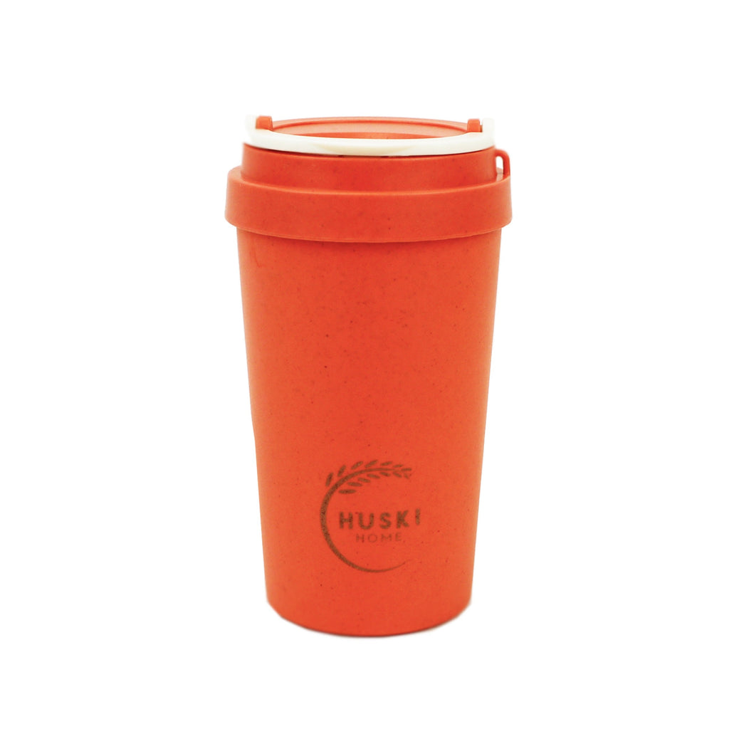 Eco friendly large travel mug made from rice husks