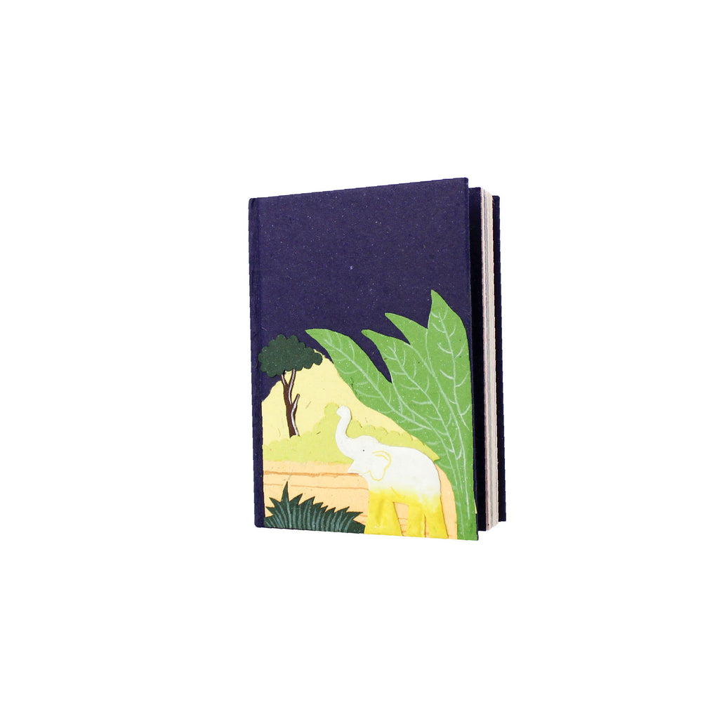 Small spiral notebook made from elephant dung