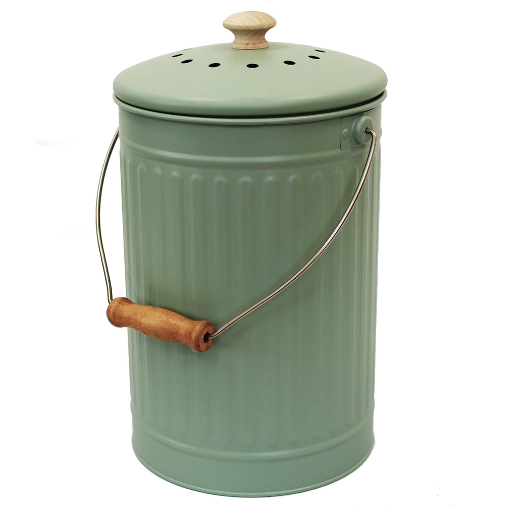 Large food waste storage for kitchen counter tops