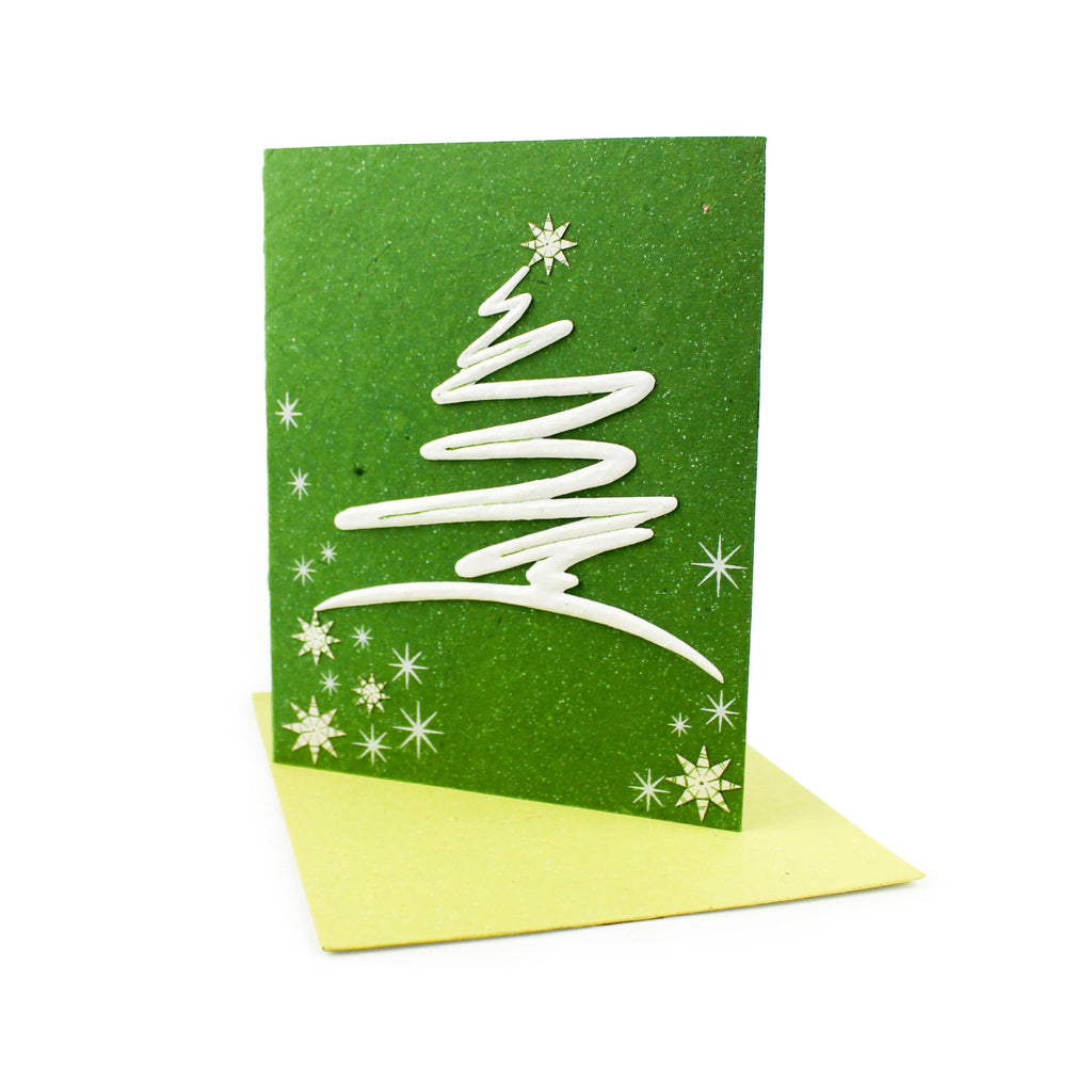 Elephant dung christmas card with pattern and print
