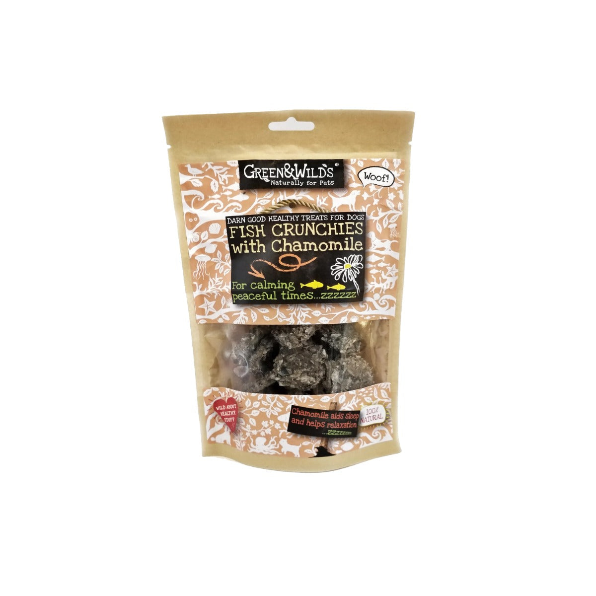 Green & Wilds Eco Dog Treats - Fish Crunchies with Chamomile – All-Green