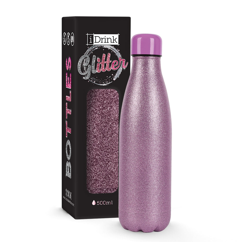 Insulated water bottle with removable cap