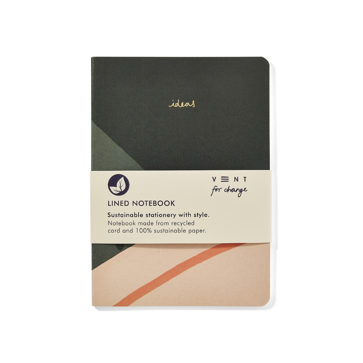 VENT: Sustainable Notebook A5 Notebook Green | All Green – All-Green