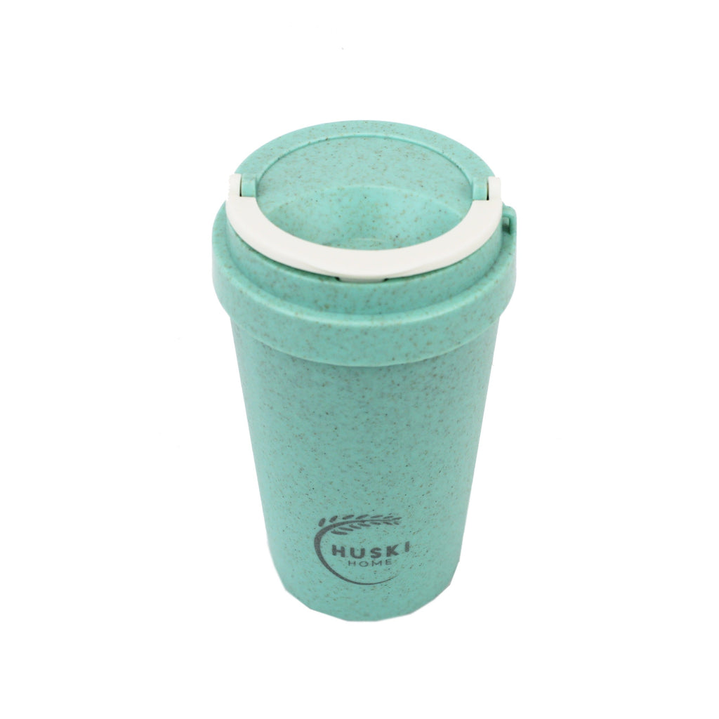 Sturdy pastel blue with removable lid