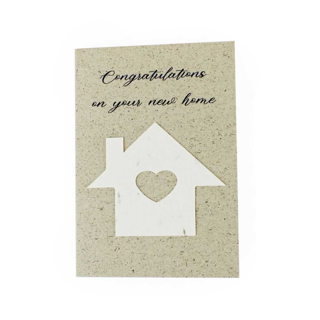 New home card with plantable house