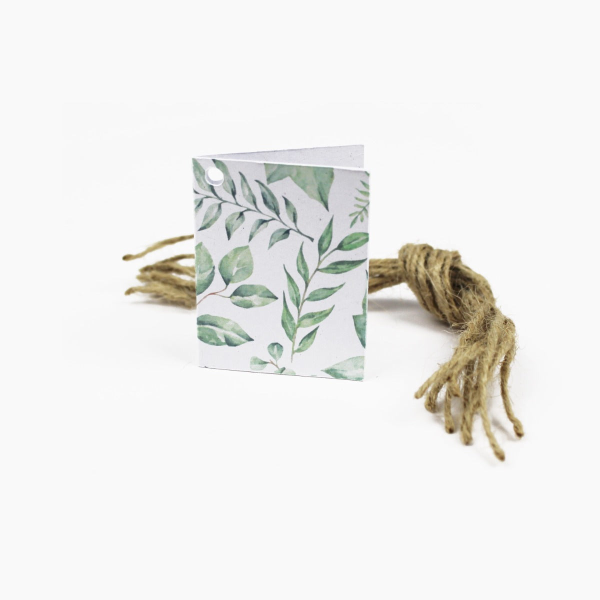 Easy Eco Pack of 10 Green Leaves Recycled Card Folded Gift Tags – All-Green