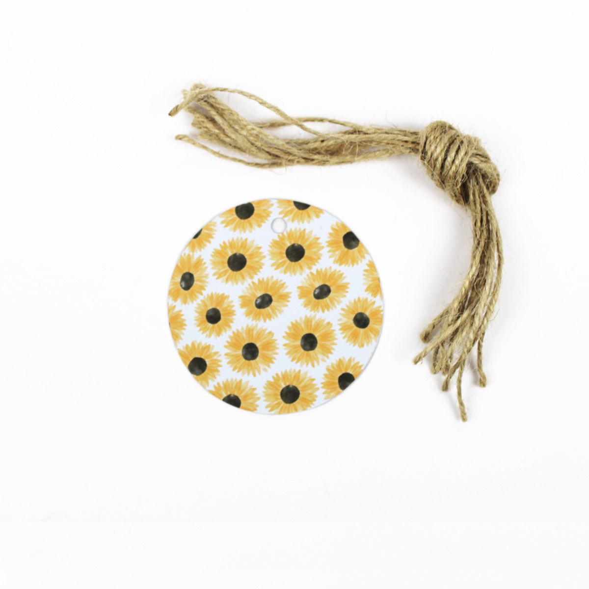 Easy Eco Sunflowers Recycled Card Round Eco-Friendly Gift Tags Pack ...