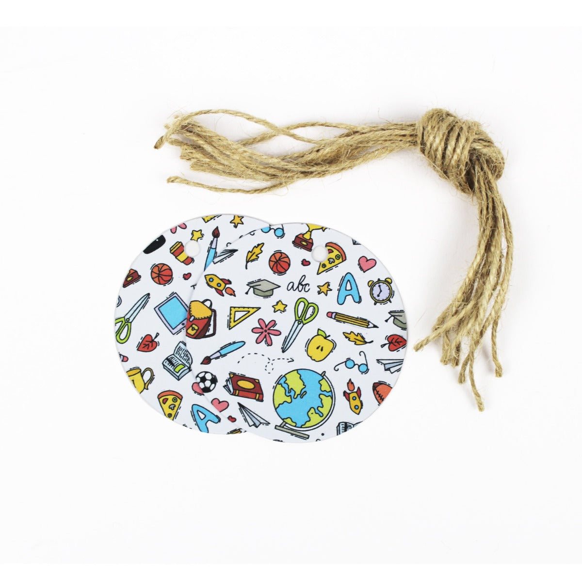 Easy Eco Round Teachers Themed Recycled Paper Eco Gift Tags Pack – All ...