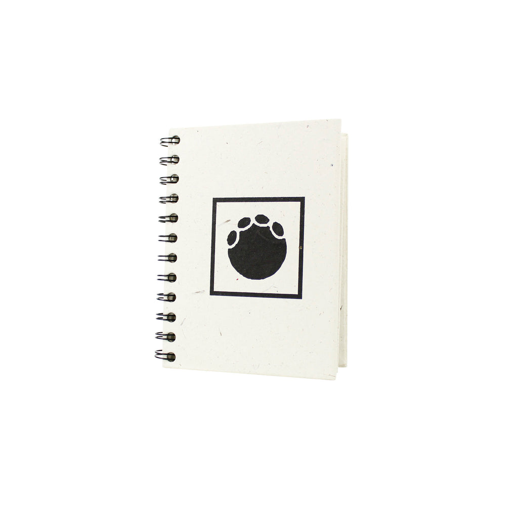 Small spiral notebook made from elephant dung