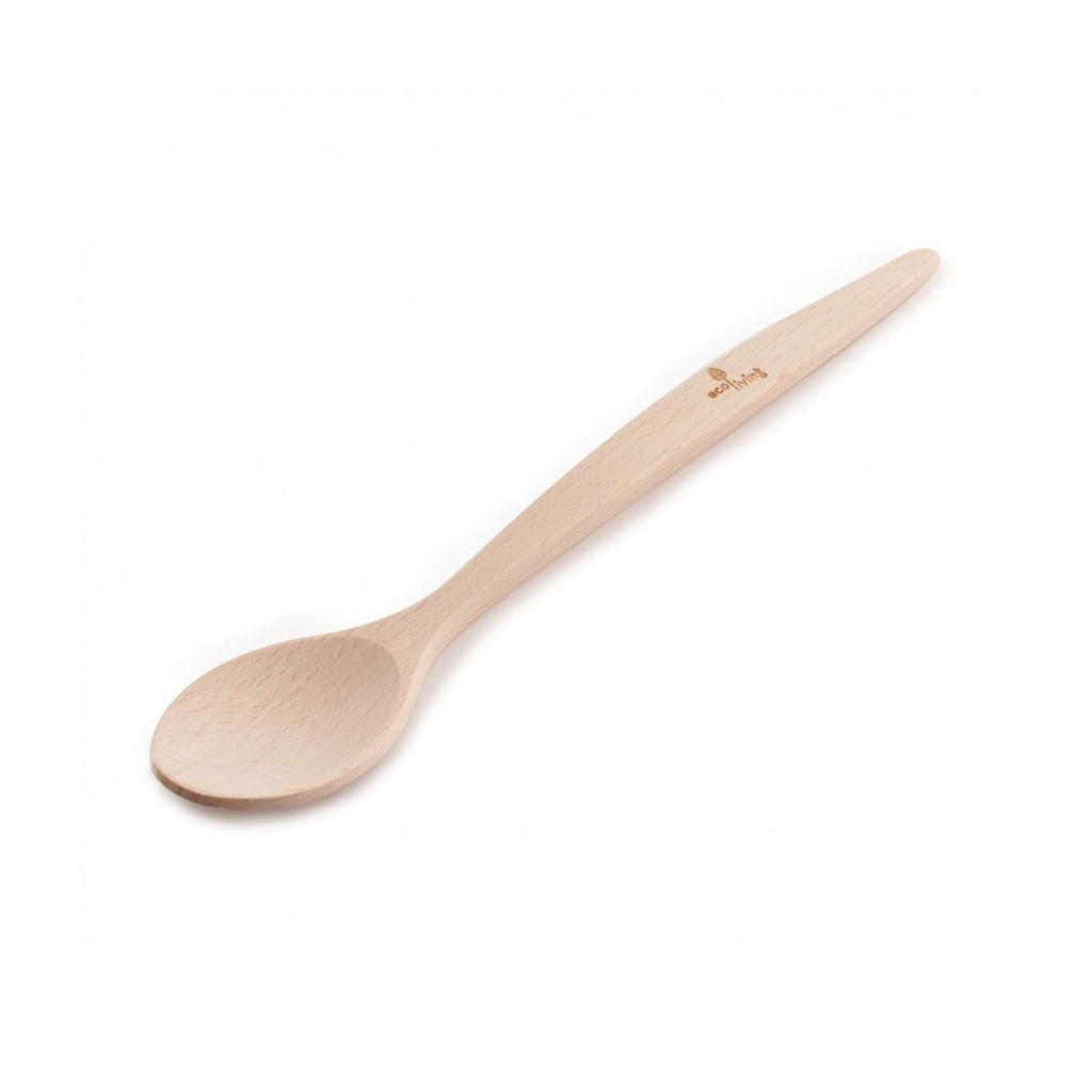 small reusable teaspoon made from maple wood