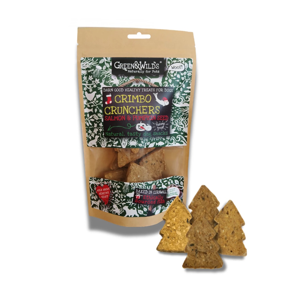 Green & Wilds Eco Dog Treats - Crimbo Crunchers