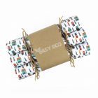 Set of 6 eco-friendly Christmas crackers