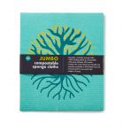 pack of four jumbo cleaning cloths with nature inspired print made from plant cellulose