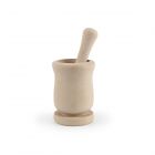 Beechwood pestle and mortar set