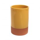 yellow glazed terracotta wine cooler