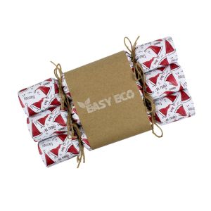 Easy Eco Recycled Paper Santa Christmas Crackers - Set of 6